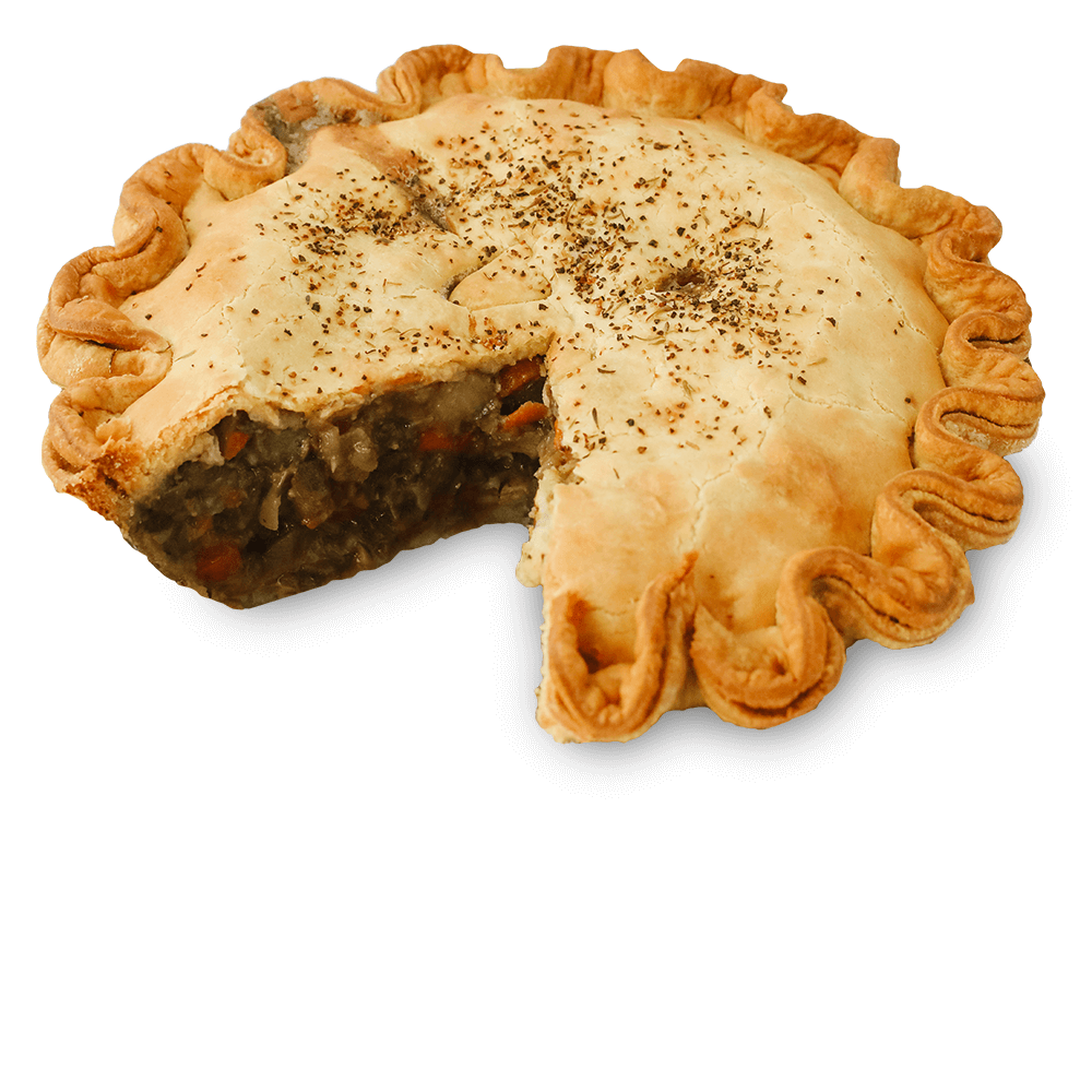 Vegan Mushroom Bourguignon Pie